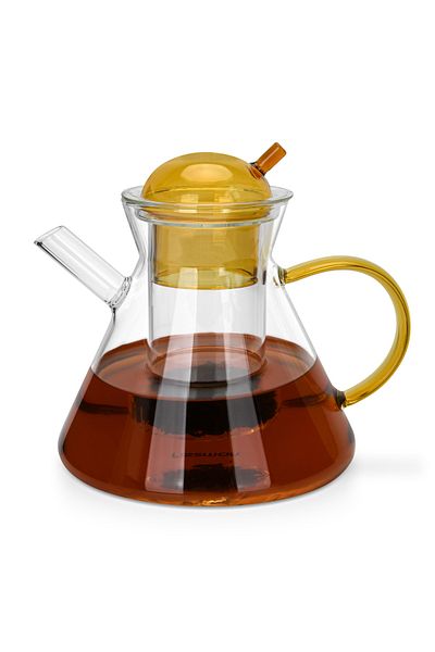 Fissman Glass Tea Pot with Glass Filter 950mL, Borosilicate Glass Tea Pot Infuser