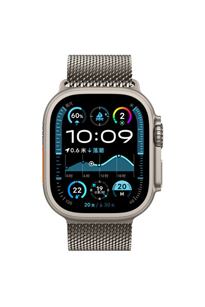 UnDePlus Apple Watch 7 8 9 10 Series 45mm Cord Titanium Butterfly Clip Milano Loop 121