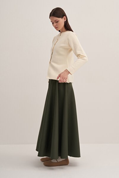 EBU Prive Fusta kaki pentru femei Scuba Kloş