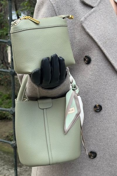 Mollycrush Luxury Imported Bag Set - Hand and Shoulder Bag with Scarf Detail, Quality Special Design
