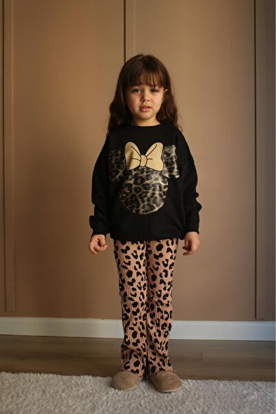 Holly Kids Kız Çocuk Leopar İkili Takım