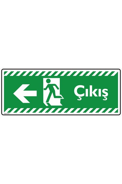 isgtabelam 30×12 سم/ 5 قطع مركب فسفوري/سهم أيسر للخروج