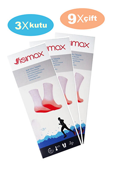Isımax Ayak Isıtıcı Tabanlık (3 Çift) x 3 Kutu