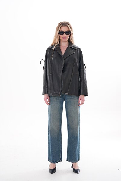 Metins Leather Kadın Regular Hakiki Deri Mont 108Levis