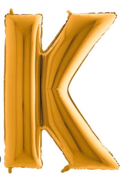 Tasarım Metallic Gold Color Letter Balloon 100 cm