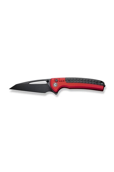 Civivi Sentinel Strike Flipper & Thumb Stud & Button Lock Knife Red Aluminum ...