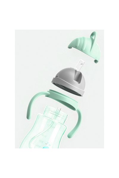 AMCHI BABY Baby Straw Training Cup-Green