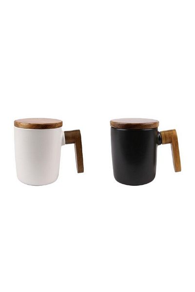 Bien Servi 2-Piece Coffee Mug with Bamboo Lid 350ml