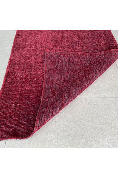 Homelux Foldy Rug, Rectangular, 155X230 Cm, Plain, Double-Sided, Red, Polyester