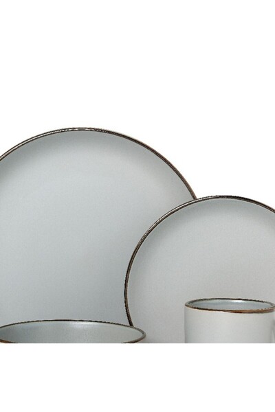 Bien Servi 16-Piece Elegant and Modern Design Stoneware Dinner Set