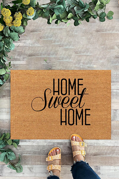 KARMAT Home Sweet Home، ممسحة مكتوبة، ممسحة أمامية للباب الداخلي والخارجي، ممسحة بطباعة رقمية، ممسحة منقوشة