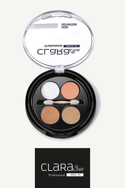 Clara Line Quadro Eyeshadow 282 Gold Shades