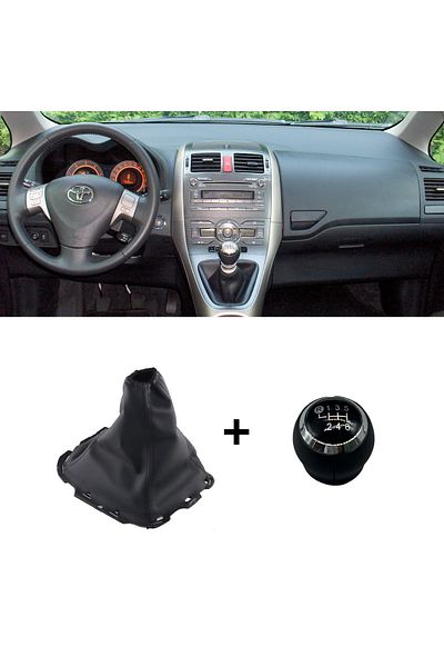 DOĞRU TİCARET AUTO PARTS Toyota Auris Shift 2007-2012 Model Black Knob and Bellow Set
