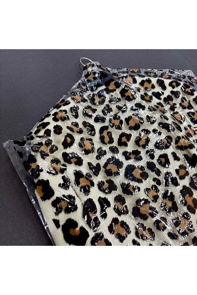 weloveis Askılı Elbise Poşeti,Naylon Poşet,Kuru temizleme Poşet-Leopar Desenli 60x90cm-15 Adet
