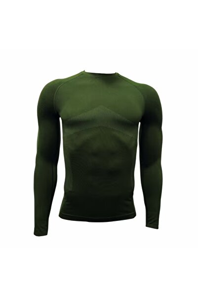 Decathlon Мъжка термоблуза за ски - каки - безшевна