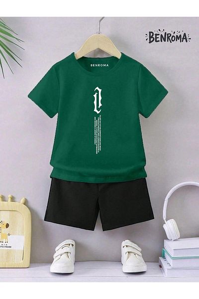 BENROMA Unisex Kids Shorts Set - Character Printed