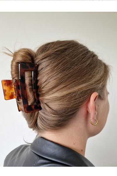 CAŞ DEKORASYON Brown Leopard Patterned Latch Buckle