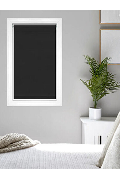 NetworkAvm Ithal Kalın Koyu Gri Zebra Stor Güneşlik Perde Etek Dilimsiz(alümi...