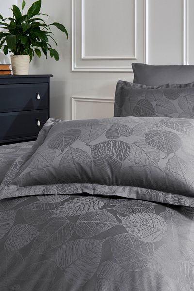 Özdilek Özdilek Leaf Double Jacquard Satin Duvet Cover Set