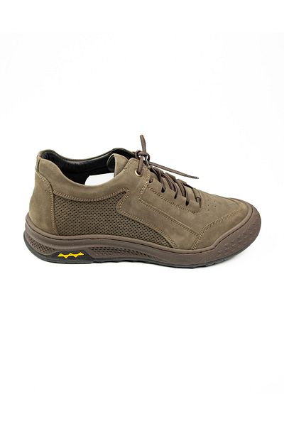 Nobel 4029 Ανδρικά παπούτσια casual από δέρμα Khaki Nubuck