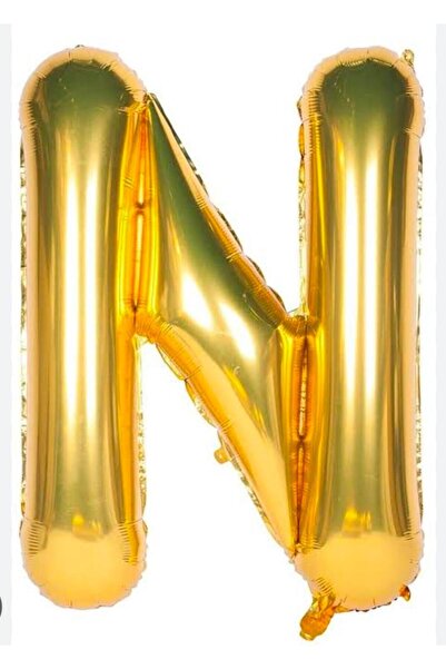 Tasarım Metallic Gold Color Letter Balloon 100 cm