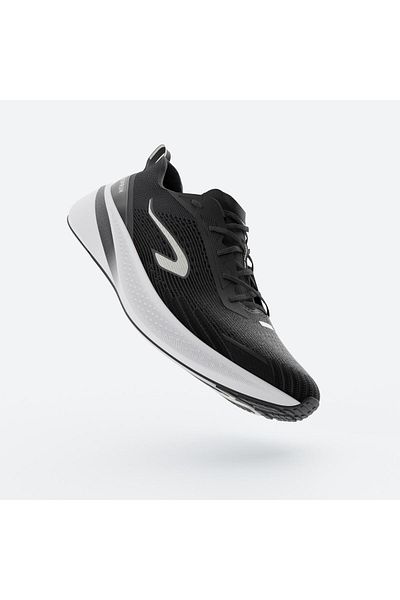 Decathlon Kiprun Men's Running Shoes - White/Black - Kiprun Cushion 500
