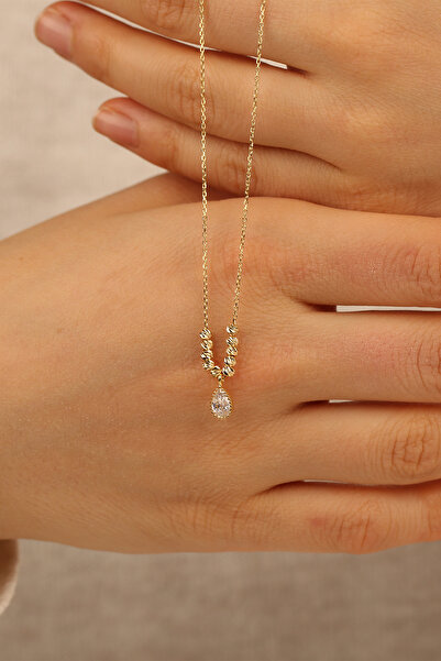 Çgk Çiğdem Gürel Kuyumculuk Damla Altın Kolye