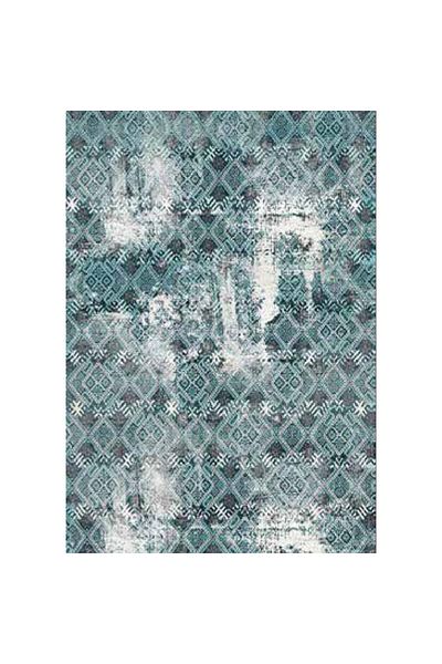 Homelux Ryno Rug, Rectangular, 152X230 Cm, Abstract, Turquoise, White, Polyester