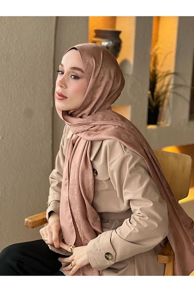 Modakaşmir شال بنمط اللوز من سلسلة الجاكار الحريرية