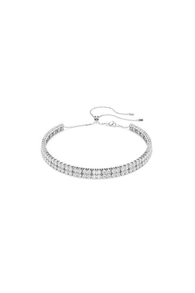 Swarovski 5708936 Kolye Matrıx:Choker L Whıte/Rhs