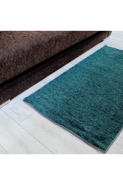 Homelux Foldy Rug, Rectangular, 76X150 Cm, Plain, Double-Sided, Green, Polyester