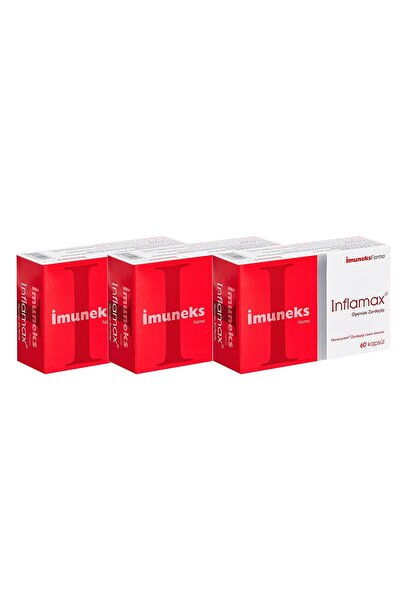 Imuneks Farma التهاب ®   تحسين الطعام المكمل للكركم × 3 قطع