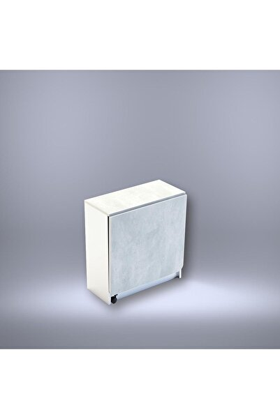 asratrend Katlanabilir Ahşap Masa Beyaz & Retro Gümüş Katlanır Masa