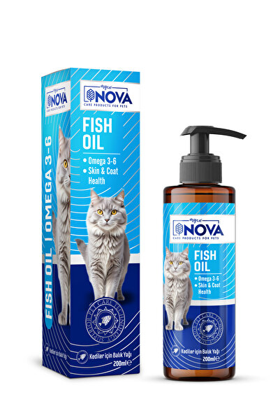 Nova Premium Kediler İçin Balık Yağı Omega 3-6 200ML