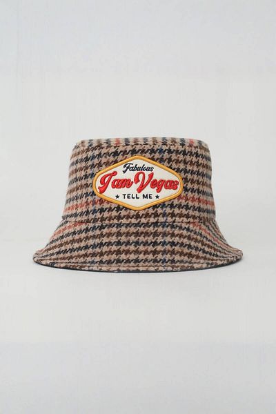 Rust&Rich قبعة رجالية باللون البيج - مجموعة City's Collection Vegas Bucket
