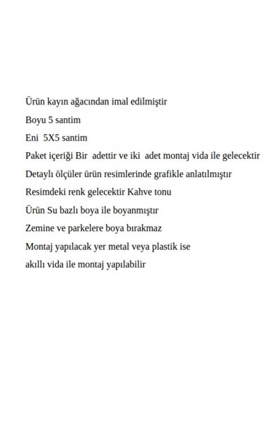 X-Perk Masa Sandalye Koltuk Sehba Kanepe Ünite Ayak Yükseltici Ağaç Takoz Boy 5 cm En 5x5 cm