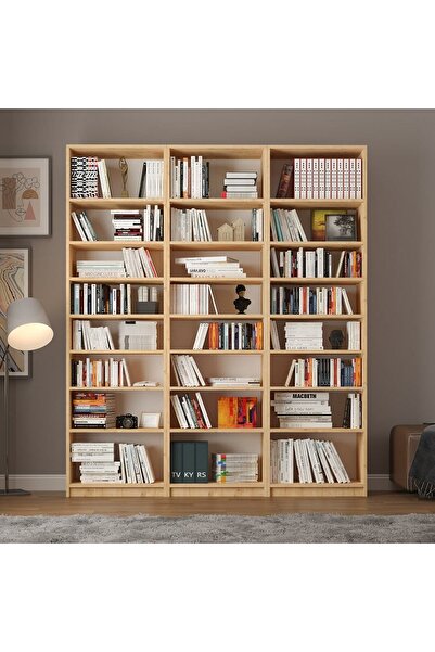 asratrend Asra Trend MDF Safir Meşe Kitaplık – Ayarlanabilir Raflar, Ev & Ofi...