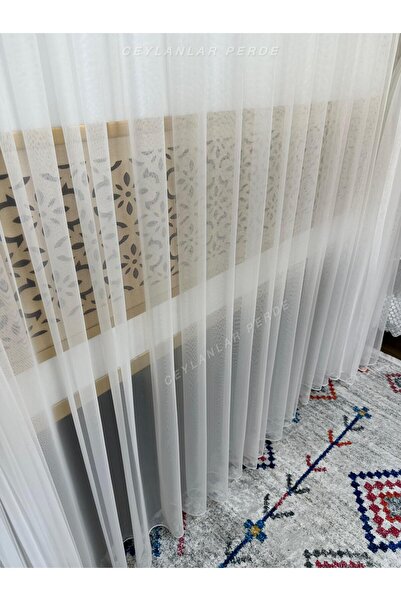 Ceylanlar perde Modern Luxury Tulle Curtain Sparse Pleat - 1/2 Set