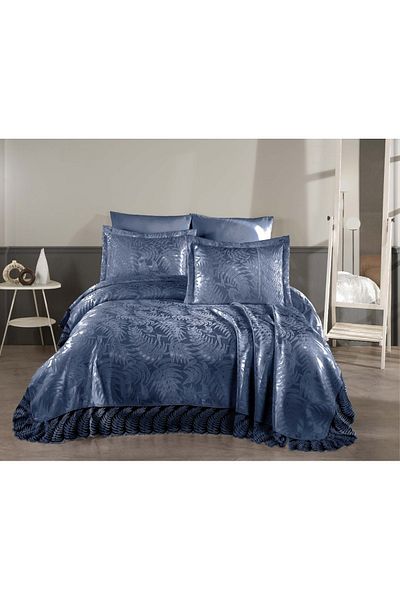 diabella Palm 3 Piece French Lace Chenille Lux Pique Set