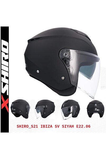 Shiro Kask 100290 Ibıza M.c _m Siyahuyumlu