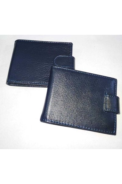 firdevsi hobi real leather horizontal snap housing 20 transparent card holder wallet