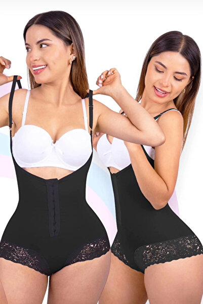 İNCEYAŞAM Waist Hourglass Image Bodysuit Corset Instant Slimming Corset Strap Corset Lace Corset with Agraft