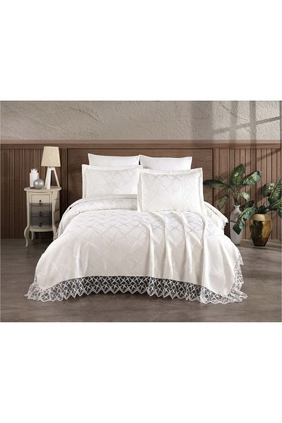 diabella Star 3 Piece French Lace Chenille Lux Pique Set