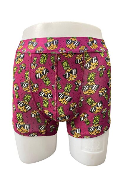 Ladytime Zenura Fun pamučne fleksibilne muške bokserice sa ananas uzorkom 2304