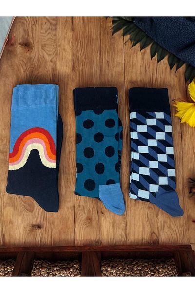 The Babylon Socks Patterned Men's Socks 3 Pairs