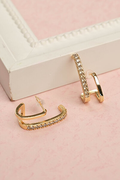 Jack Ferrero ÇELİK RENK ATMAZ GARANTLİ FATURALI KÜPE