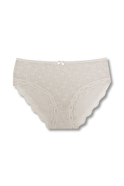 HNX 4 Pack Cotton Lace Front High Waist Plus Size Women's Panties
