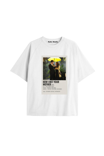 Kalic Studio Tricou oversize How I Met Your Mother Cod 8 Alb