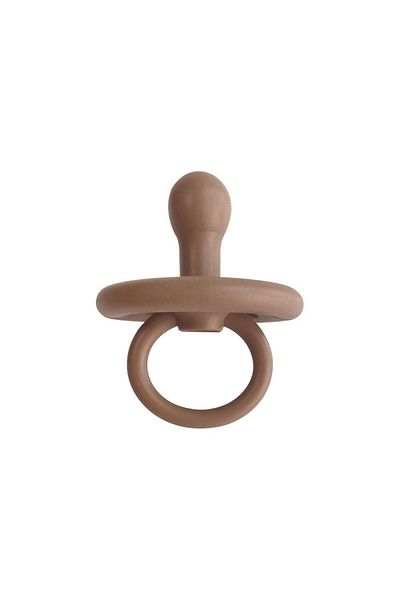 OiOi Silicone Pacifier 0+month - Woody Brown