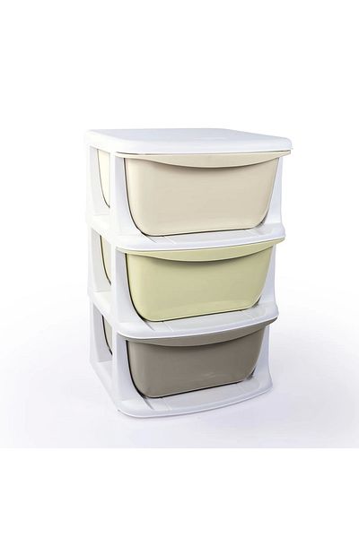DOLU OYUNCAK 3-Tier Storage Unit with 3 Drawers